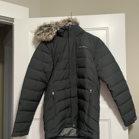 NWOT Eddie Bauer Boundary Pass Down Parka in Black. Mens size Medium - Picture 2 of 16